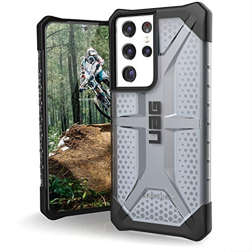 Urban Armor Gear Uag Designed For Samsung Galaxy S21 Ultra Case Clear Ash Rugged Lightweight Slim Shockproof Transparent Plasma Protective Cover, [6.8 Inch Screen]