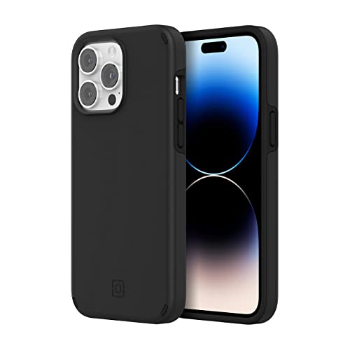 Incipio Duo Case For Iphone 14 Pro Max (6.7") – Magsafe & Wireless Charging Compatible, Slim Dual-Layer Protective Case With 12ft Drop Protection, Shock-Absorbing, Scratch-Resistant Cover - Black