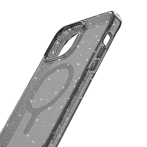 Itskins Supreme R // Spark Magnetic Protective Phone Case Compatible With Iphone 14 Pro, Compatible With Magsafe, Slim Hybrid Case, Anti-Yellowing, Military Shockproof Cover - Spark Smoke