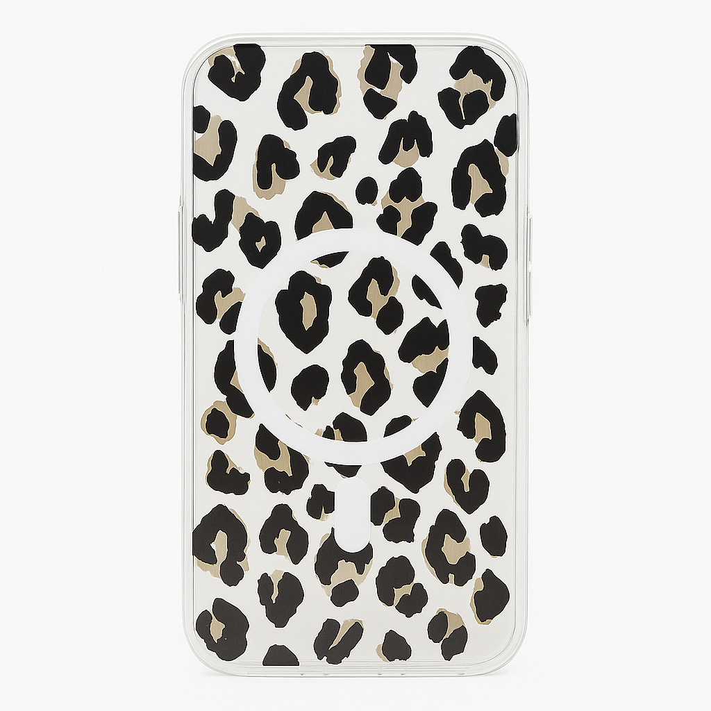 Kate Spade New York Protective Hardshell Case Compatible With Magsafe For Apple Iphone 14 - City Leopard Black [Ksiph-234-Ctlb]