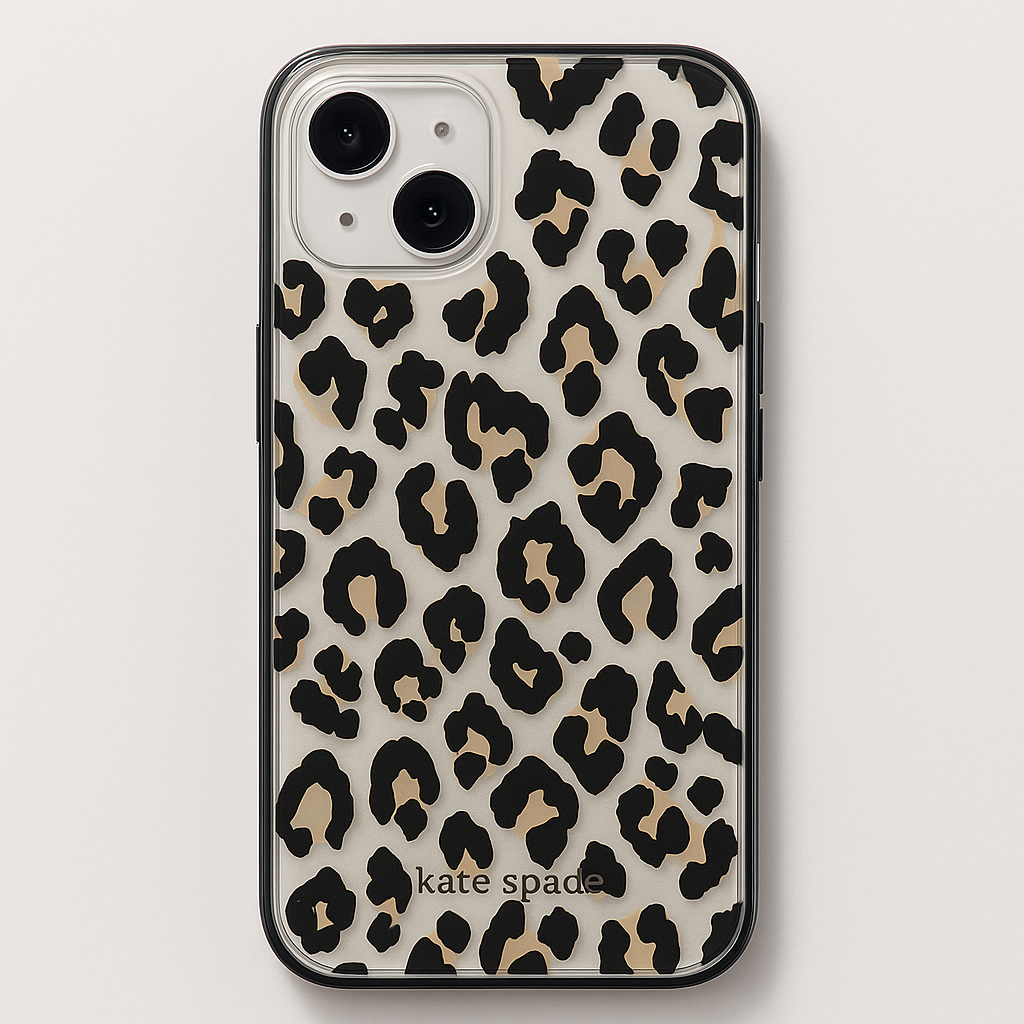 Kate Spade New York Protective Hardshell Case Compatible With Magsafe For Apple Iphone 14 Plus - City Leopard Black [Ksiph-236-Ctlb]