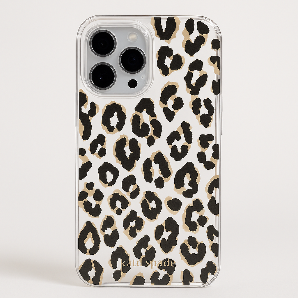 Kate Spade New York Protective Hardshell Case Compatible With Magsafe For Apple Iphone 14 Pro Max - City Leopard Black [Ksiph-237-Ctlb]