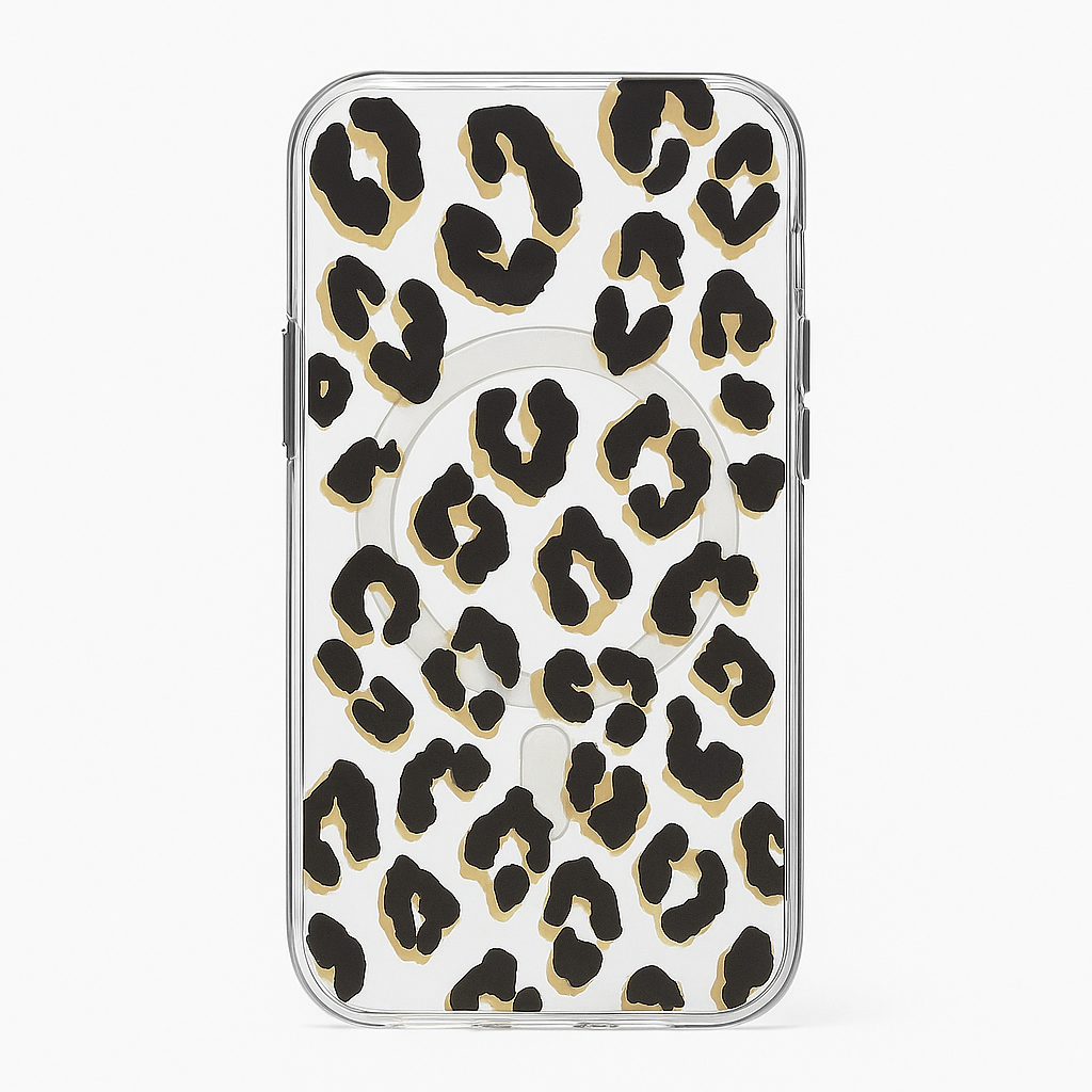 Kate Spade New York Protective Hardshell Case Compatible With Magsafe For Apple Iphone 14 Pro - City Leopard Black [Ksiph-235-Ctlb]