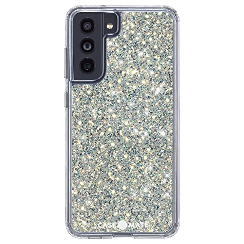 Case-Mate Samsung Galaxy S21 Fe 5g Case - Twinkle Stardust With 10ft Drop Protection & Wireless Charging - Luxury Bling Glitter Case For Samsung Galaxy S21 Fe 5g - Shock Absorbing, Anti Scratch Tech