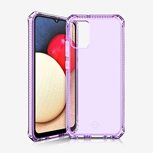 ITSKINS SPECTRUM CLEAR PROTECTIVE PHONE CASE FOR GALAXY A02S (USA VERSION) - LIGHT PURPLE