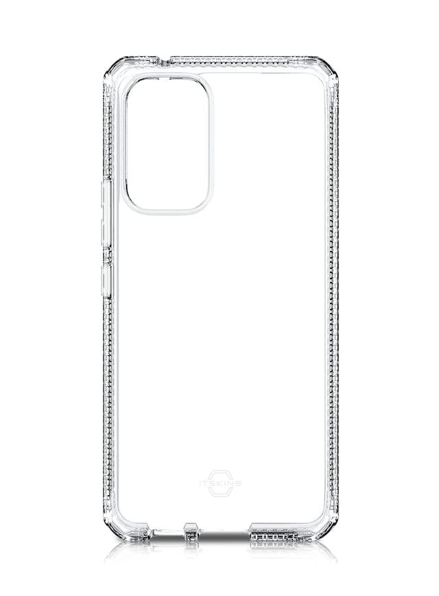 Itskins Spectrum // Clear Protective Phone Case Compatible With Samsung Galaxy A53 5g (Usa Ver), Slim Hybrid Case, Anti-Yellowing, And Heavy Duty Shockproof Cover, Military Phone Case - Transparent