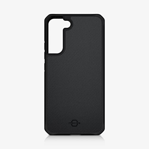 Itskins Hybrid Ballistic Protective Phone Case Compatible With Galaxy S22+ 5g, Slim Hybrid Case, Anti-Slip, Heavy Duty Shockproof Cover, Military Phone Case | Black