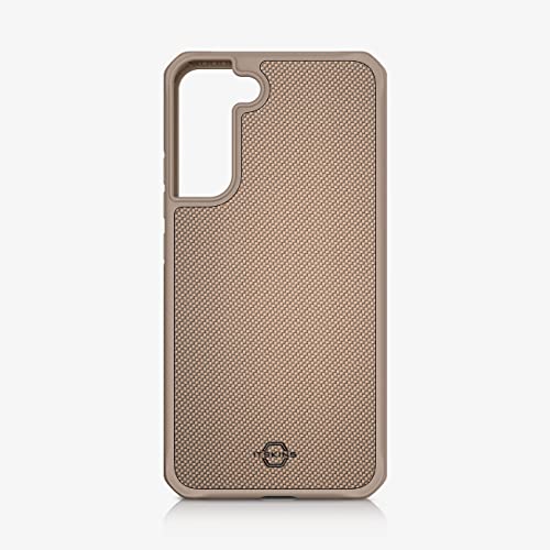Itskins Hybrid Ballistic Protective Phone Case Compatible With Galaxy S22+ 5g, Slim Hybrid Case, Anti-Slip, Heavy Duty Shockproof Cover, Military Phone Case | Sand