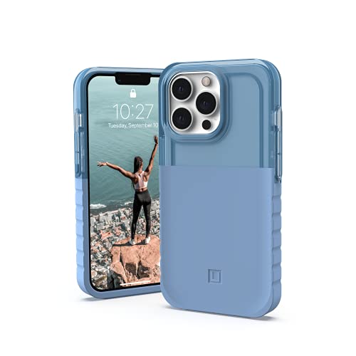 Urban Armor Gear [U By Uag Designed For Iphone 13 Pro Case Blue Cerulean Dip Slim Lightweight Stylish Translucent Shock Absorbing Antimicrobial Modern Protective Phone Cover, [6.1-Inch Screen]