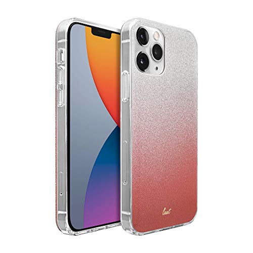 Laut - Ombre Sparkle Case Compatible With Iphone 12 / Iphone 12 Pro | Glitter Gradient Effect | 4ft./1.2m Impact Protection | Crystal Clear Frame • Peach