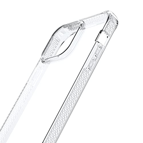 Itskins Spectrum R // Clear Protective Phone Case Compatible With Iphone 14 Pro Max, Slim Hybrid Case, Anti-Yellowing, And Heavy Duty Shockproof Cover, Military Phone Case - Transparent
