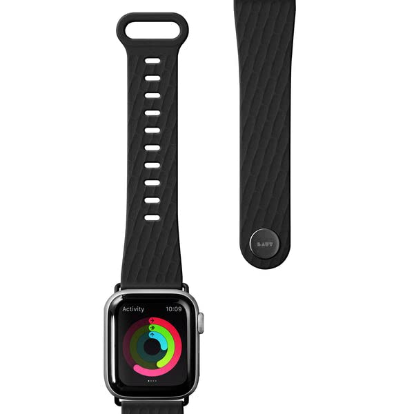 Laut - Active 2.0 Sport Watch Strap Compatible With Apple Watch Series 1-8 & Se & Ultra (38mm / 40mm / 41mm) - Black