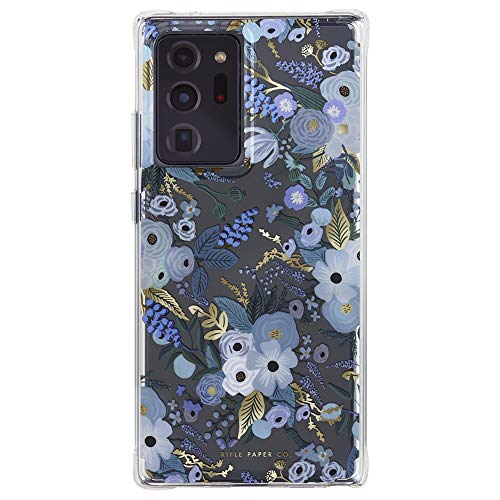 Rifle Paper Co. Case For Samsung Galaxy Note 20 Ultra 5g - Floral Design - 10ft Drop Protection - 6.9 Inch - Garden Party Blue
