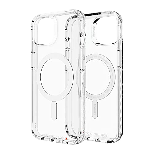 Gear4 Transparent Case For Iphone 13 Compatible With Magsafe, Slim & Lightweight [13 Ft D30 Impact Protection] Crystal Palace Snap Series, Clear