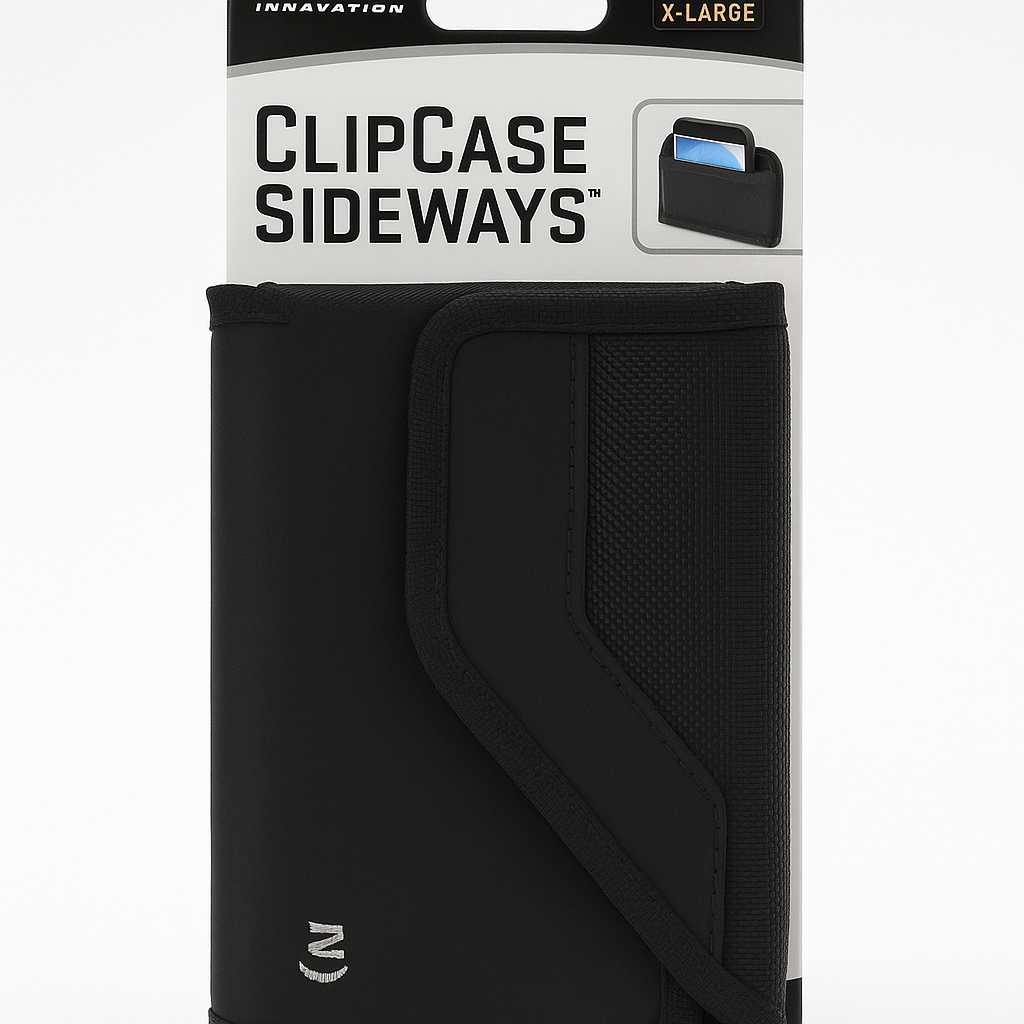 Nite Ize Clip Case Sideways Black Xl Rugged Nylon Phone Holster (2-Pack)