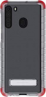 Ghostek Covert Galaxy A21 Case Clear With Kickstand Super Slim Fit Shockproof Design With Scratch Resistant Back And Anti Slip Hand Grip Wireless Charging Compatible 2020 Galaxy A21 (6.5 Inch) - Clear