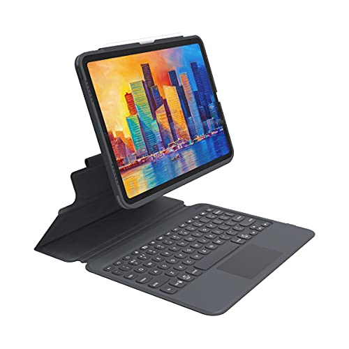 ZAGG PRO KEYS DETACHABLE CASE & WIRELESS KEYBOARD WITH TRACKPAD FOR APPLE IPAD AIR 5TH & 4TH GEN & IPAD PRO 11" (3RD/2ND/1ST GEN) MULTI-DEVICE BLUETOOTH PAIRING, BACKLIT KEYS, APPLE PENCIL HOLDER