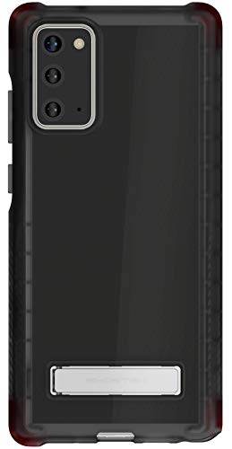 Ghostek Covert Galaxy Note 20 Clear Case With Kickstand And Secure Hand Grip Bumper Super Thin Slim Fit Design And Wireless Charging Compatible Cover For 2020 Galaxy Note20 5g (6.7 Inch) - (Smoke)