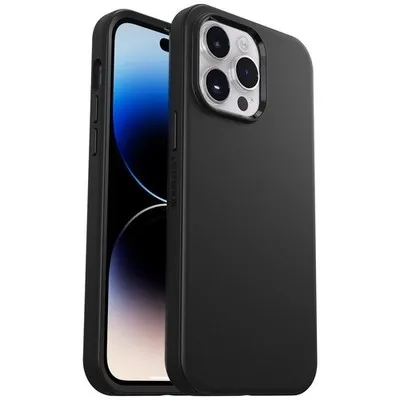 Otterbox Iphone 14 Pro Max (Only) Symmetry Series+ Case - Black, Ultra-Sleek, Snaps To Magsafe, Raised Edges Protect Camera & Screen
