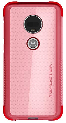 Ghostek Covert Clear Moto G7 Power, Moto G7 Supra Case With Super Slim Thin Design And Scratch Resistant Back Secure Non-Slip Grip Prevents Drops 2019 Moto G7 Power / G7 Supra (6.2 Inch) - (Pink)