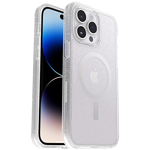 Otterbox Iphone 15 Plus And Iphone 14 Plus Symmetry Series Clear Case - Stardust (Clear/Silver), Snaps To Magsafe, Ultra-Sleek, Raised Edges Protect Camera & Screen