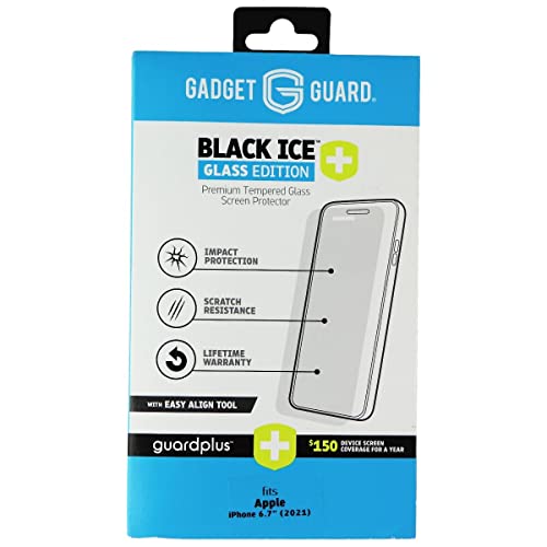 Gadget Guard Glass Screen Protector For Iphone 13 Pro Max, Shatter Resistant Tempered Glass, Easy Installation, Case Friendly