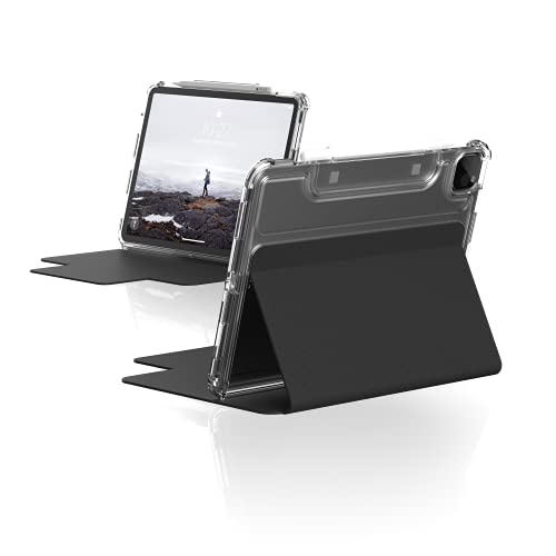 Urban Armor Gear [U] By Uag Ipad Pro 11" (4th/3rd Gen 2021-2022), Ipad Air 10.9 (5th/4th Gen) Case Lucent Slim Shockproof Smart Folio Protective Cover With Auto/Sleep Wake & Pencil Holder, Black/Ice