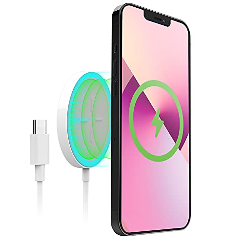 HYPERGEAR MAGNETIC WIRELESS FAST CHARGER [MAGNETIC ALIGNMENT ATTACHMENT FOR PHONE USE AS YOU CHARGE] COMPATIBLE WITH MAGSAFE CASE, IPHONE 14,13,12