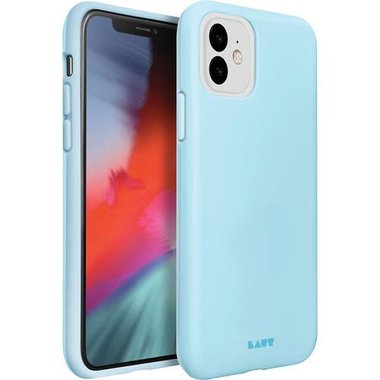 Laut | Huex Pastels For Iphone 11 | Refreshing Pastel Colors | Air Frame Technology | 13ft./ 4m Impact Protection | Easy To Snap On & Off | Qi Wireless Charger Compatible • Baby Blue