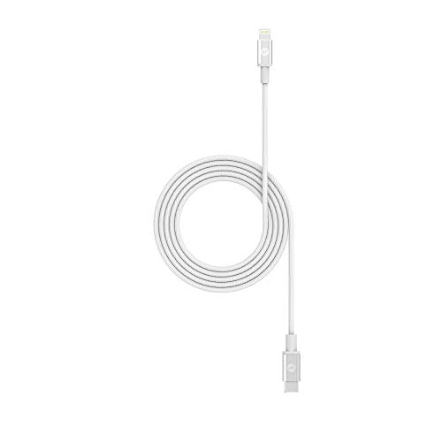 MOPHIE FAST CHARGE USB-C CABLE WITH LIGHTNING CONNECTOR - 1.8M CABLE - WHITE