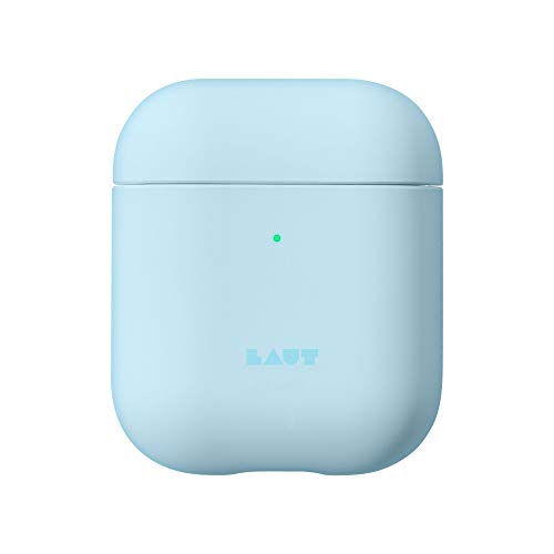 Laut - Huex Pastels For Airpods 2 And 1 Charging Case | Silky Rubber Finish | Ultra Lightweight | Front Led Visible (Baby Blue)