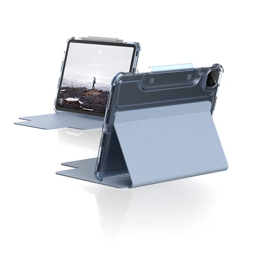 Urban Armor Gear [U] By Uag Designed For Ipad Pro 11" (4th Gen 2022, 3rd Gen 2021) Case Lucent Ultra-Slim Shockproof Smart Folio Protective Cover With Auto/Sleep Wake & Pencil Holder, Soft Blue