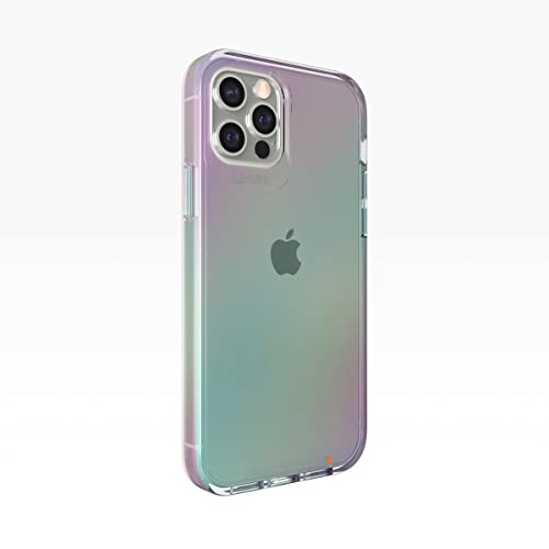 Gear4 Crystal Palace Wilma Compatible With Iphone 12 Plus/Iphone 12 Pro 6.1 Case, Advanced Impact Protection With Integrated D3o Technology, Anti-Yellowing, Phone Cover – Irridescent