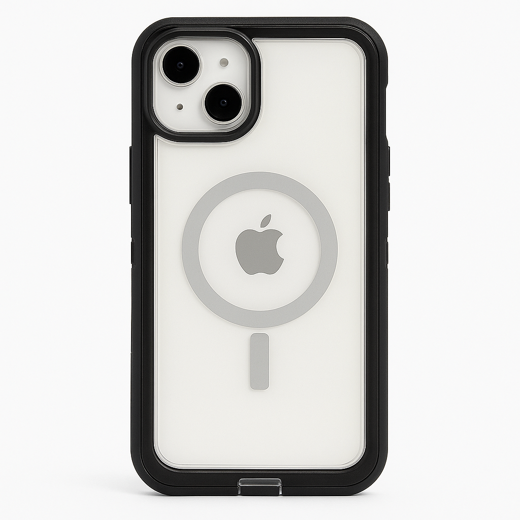 Otterbox Iphone 14 Plus Defender Series Xt Case - Black Crystal, Screenless, Rugged, Snaps To Magsafe, Lanyard Attachment