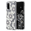 Kate Spade New York Protective Hardshell Case (1-Pc Comold) For Samsung Small - Hollyhock Floral Clear/Cream With Stones