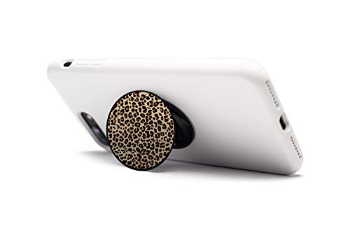 Cool Grips With Airpop Technology Magnet Top Collapsible Phone Grip Holder And Stand Cheetah Print
