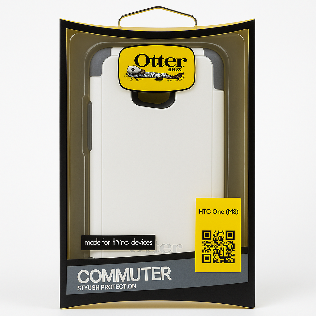 Otterbox Commuter Series Case For Htc One M8 - Retail Packaging - Glacier
