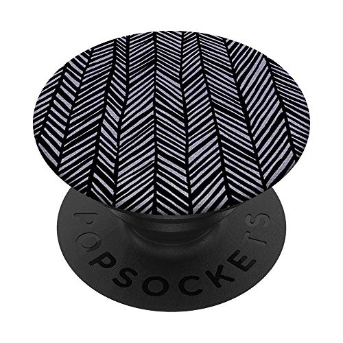 Vintage Hand-Drawn Style Herringbone Pattern Popsockets Popgrip: Swappable Grip For Phones & Tablets