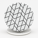 Popsockets: Popgrip With Swappable Top For Phones And Tablets - Urban Geo Black White Trapezoid