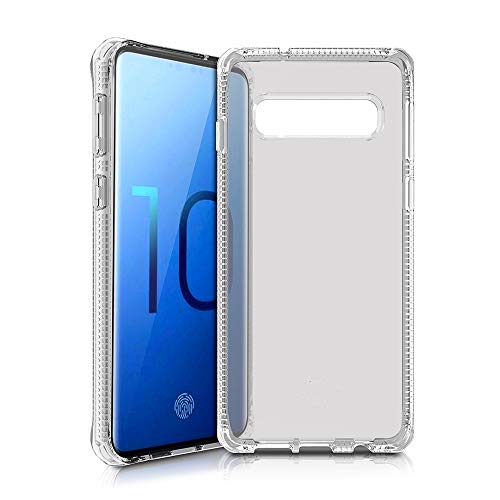 Itskins Spectrum Clear Protective Phone Case Compatible With Samsung Galaxy S10, Slim Hybrid Case, Anti-Yellowing, And Heavy Duty Shockproof Cover, Military Phone Case - Transparent