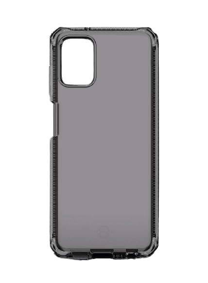 Itskins Spectrum Clear Protective Phone Case Compatible With Moto G Stylus (2021), Slim Hybrid Case, Anti-Yellowing, And Heavy Duty Shockproof Cover, Military Phone Case |Smoke