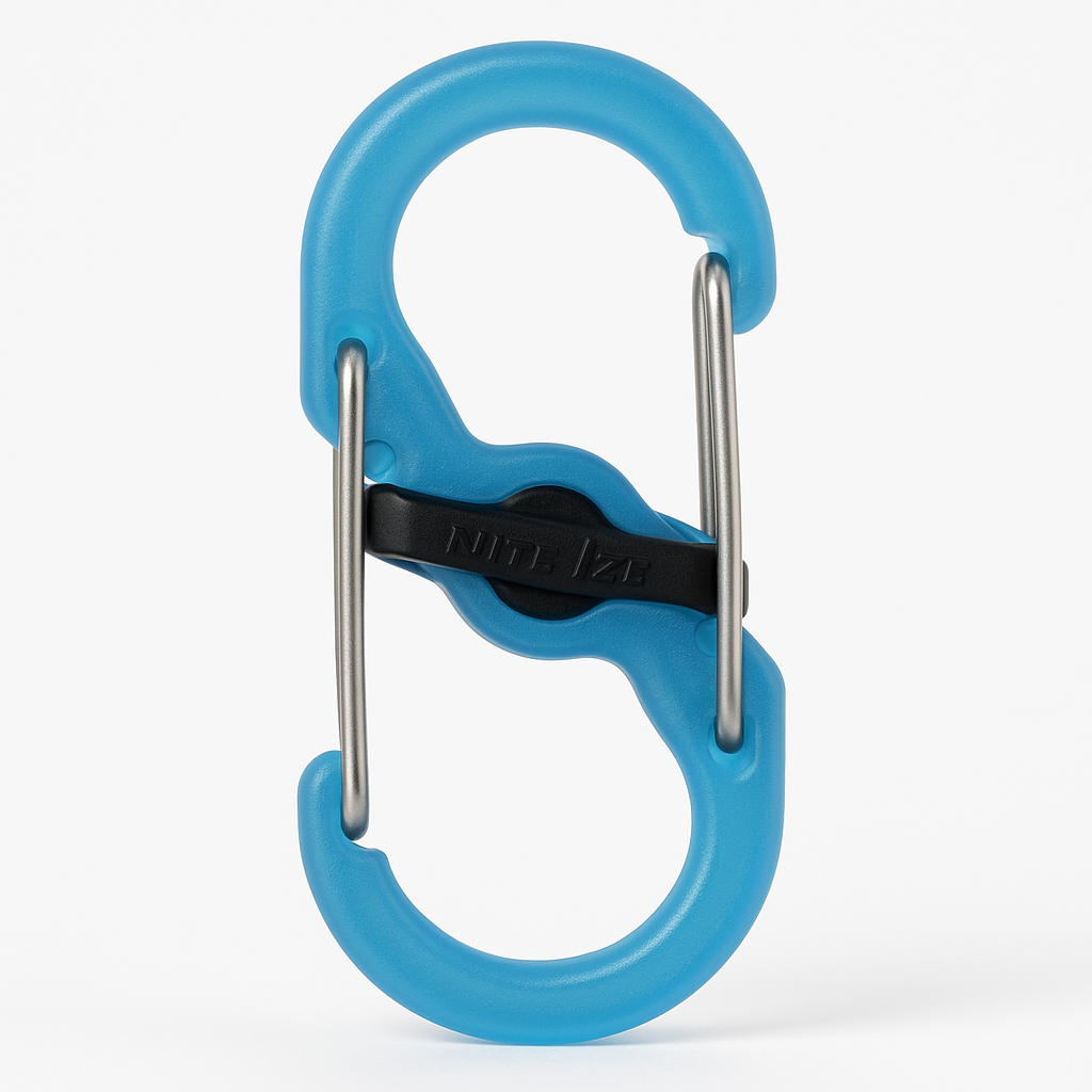 Nite Ize S-Biner Microlock Polycarbonate - 2 Pack - Blue
