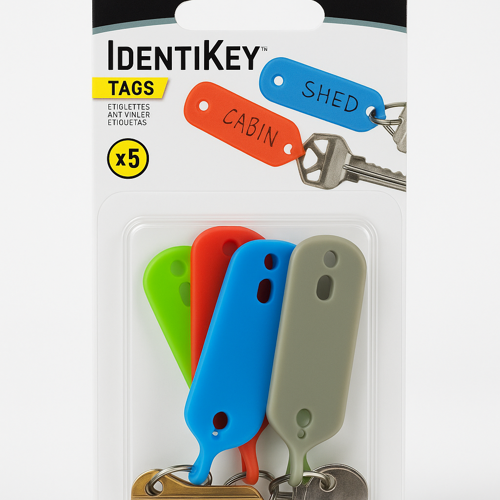 Nite Ize Identikey 2.4 In. Dia. Plastic Assorted Identifiers Key Holder