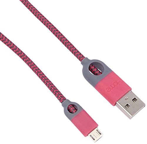 Ihome Micro Usb Cable For Universal/Smartphones - Pink