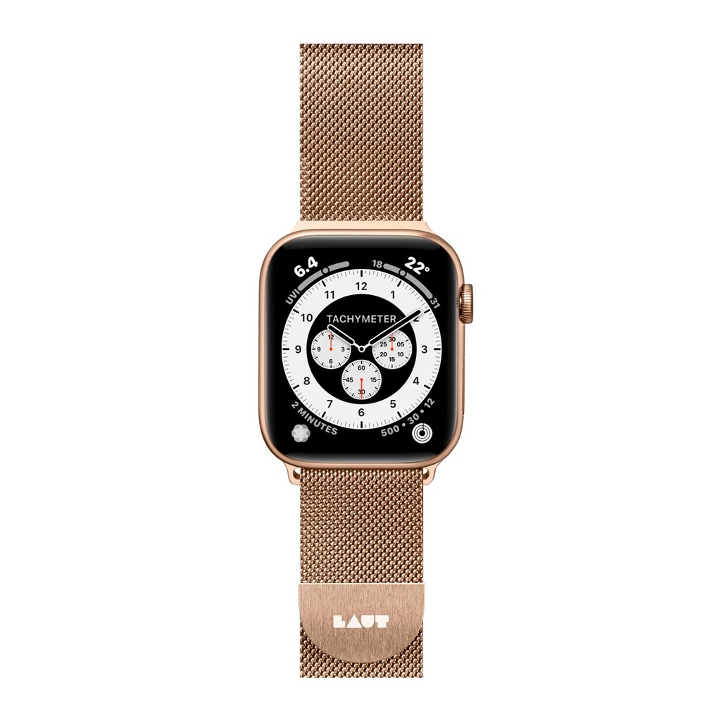 LAUT STEEL LOOP FOR APPLE WATCH SERIES 1-6/SE GOLD (42/44MM)