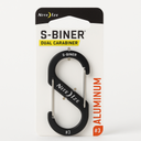 Nite Ize Size-3 S-Biner Dual Carabiner, Aluminum, Charcoal Grey, #3