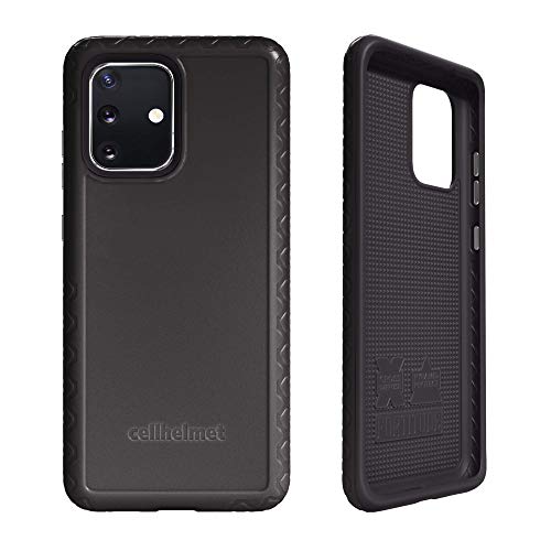 Cellhelmet Fortitude Series Onyx Black Dual Layer Phone Case For Samsung Galaxy S20 Plus | As Seen On Shark Tank | In Retail Package