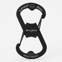 Nite Ize Ahhh Dual Bottle Opener, S-Biner Dual Carabiner With Double-Sided Bottle Openers, Black