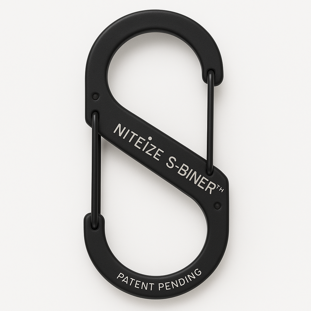 Nite Ize Sb4-03-01 Size-4 S-Biner Dual Carabiner, Stainless-Steel, Black