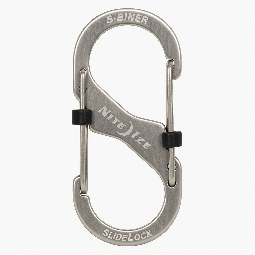 Nite Ize Slidelock S-Biner Plastic, Stainless Steel Carded